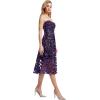 image:imageDress The Population Womens Sadie Fit and Flare Midi DressMidnight Plumblack