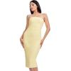 image:imageDress the Population Womens Viviana Bodycon Midi DressPastel Yellow