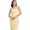 image:imageDress the Population Womens Viviana Bodycon Midi DressPastel Yellow