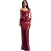 image:imageDress The Population Womens Akiah Sheath Maxi DressRouge