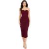 image:imageDress The Population Womens Heather Bodycon Midi DressBurgundy