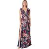 image:imageDress The Population Womens Jaclyn Fit and Flare Maxi DressSpecial Occasion DressNavy Multi