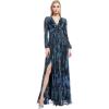 image:imageDress The Population Womens Pauline Sheath Maxi DressTurquoise Multi