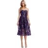 image:imageDress The Population Womens Sadie Fit and Flare Midi DressMidnight Plumblack