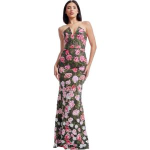 image:imageDress The Population Womens Fernanda Bodycon Mini DressPink Rose Multi