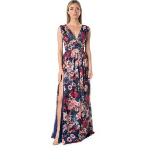 image:imageDress The Population Womens Jaclyn Fit and Flare Maxi DressSpecial Occasion DressNavy Multi