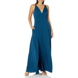 image:imageDress The Population Womens Parker Fit and Flare Maxi DressSpecial Occasion DressPeacock Blue
