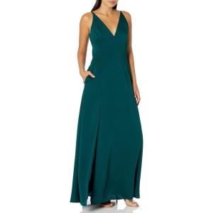 image:imageDress The Population Womens Parker Fit and Flare Maxi DressSpecial Occasion DressPine