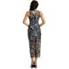 image:imageDress The Population Womens Helena Bodycon Midi DressNavy Multi