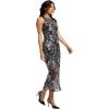 image:imageDress The Population Womens Helena Bodycon Midi DressNavy Multi
