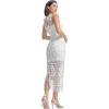 image:imageDress The Population Womens Helena Bodycon Midi DressWhite