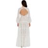 image:imageDress The Population Womens Lyra Fit and Flare Floor Length DressWhite