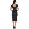 image:imageDress The Population Womens Natasha Bodycon Midi DressSpecial Occasion DressBlack