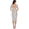 image:imageDress The Population Womens Natasha Bodycon Midi DressSpecial Occasion DressSilver