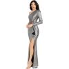 image:imageDress The Population Womens Summer Mermaid Maxi DressGunmetal