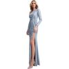 image:imageDress The Population Womens Summer Mermaid Maxi DressIce Blue Multi
