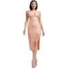 image:imageDress the Population Womens Anastasia Bodycon Midi DressCoral