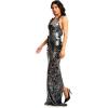 image:imageDress the Population Womens Priscilla Sheath Maxi DressGunmetal