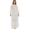image:imageDress The Population Womens Lyra Fit and Flare Floor Length DressWhite