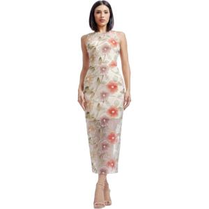 image:imageDress The Population Womens Helena Bodycon Midi DressChampagne Multi