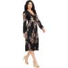 image:imageDress The Population Womens Holly Fit and Flare Midi DressBlack Multi