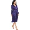 image:imageDress The Population Womens Holly Fit and Flare Midi DressDeep Plum