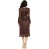 image:imageDress The Population Womens Holly Fit and Flare Midi DressMocha
