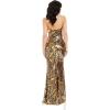 image:imageDress The Population Womens Janelle Mermaid Maxi DressGold Multi