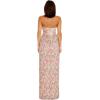 image:imageDress the Population Womens Angelique Fit and Flare Floor Length DressFuchsia Multi