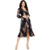 image:imageDress The Population Womens Holly Fit and Flare Midi DressBlack Multi