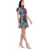 image:imageDress The Population Womens Kenley Fit amp Flare Mini DressTurquoise Multi