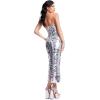 image:imageDress The Population Womens Perla Bodycon Below The Knee DressSilver