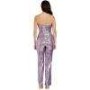 image:imageDress the Population Womens Andy Strapless Sequin Wide Leg JumpsuitLavender Multi