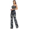 image:imageDress the Population Womens Andy Strapless Sequin Wide Leg JumpsuitNavy Multi