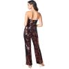image:imageDress the Population Womens Andy Strapless Sequin Wide Leg JumpsuitPort