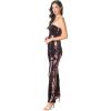 image:imageDress the Population Womens Andy Strapless Sequin Wide Leg JumpsuitPort