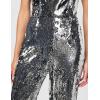 image:imageDress the Population Womens Andy Strapless Sequin Wide Leg JumpsuitSilver