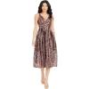 image:imageDress The Population Womens Haley Fit and Flare Midi DressRaspberry Multi