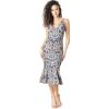 image:imageDress The Population Womens Isabelle Midi DressNavyNude