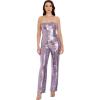 image:imageDress the Population Womens Andy Strapless Sequin Wide Leg JumpsuitLavender Multi