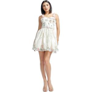 image:imageDress the Population Womens Darby Fit and Flare Mini DressWhite Multi