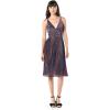image:imageDress The Population Womens Haley Sleeveless Plunging Fit amp Flare Pleated Party DressMetallic Cobalt Multi