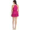 image:imageDress The Population Womens Kaylee Fit and Flare Mini DressHibiscus