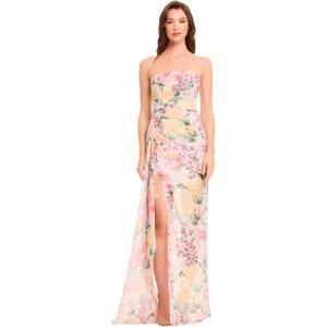 image:imageDress The Population Womens Lulu Aline Maxi DressIvory Multi