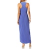image:imageDress the Population Womens Ariel Sleeveless Plunging Long Gown Wrap Dress PlusBlue Jay
