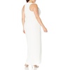 image:imageDress the Population Womens Ariel Sleeveless Plunging Long Gown Wrap Dress PlusOffwhite