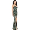 image:imageDress the Population Womens Tori Mermaid Maxi DressTeal Multi