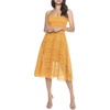 image:imageDress the Population Womens Brenna Sleeveless Lace Fit amp Flare Midi DressHoney