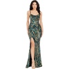 image:imageDress the Population Womens Tori Mermaid Maxi DressTeal Multi