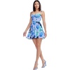image:imageDress The Population Womens Marlow Fit amp Flare Mini DressNavy Multi